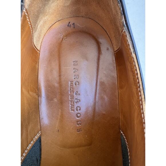Marc Jacobs Made In Italy Woven Leather Derby Shoes Mens EU 41 US 8 Oxford EUC